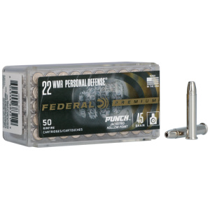 FEDERAL 22 WMR PUNCH 45GR JHP
