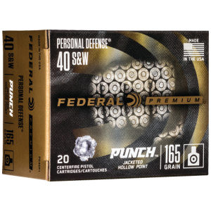FEDERAL PUNCH 40SW 165GR JHP