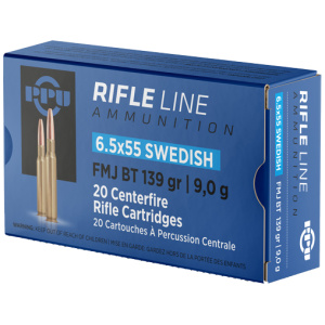 PPU 6.5X55 SWEDISH MAUSER 139GR FMJ 20RD