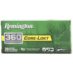 REMINGTON 360 BUCKHAMMER 200GR CORE-LOKT SP 20RD