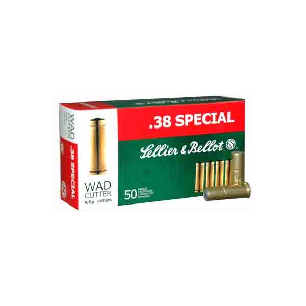 S&B 38 SPECIAL 148GR LEAD-WC 50RD