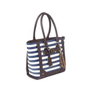 BULLDOG TOTE PURSE NAVY