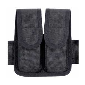 BLACKHAWK MOLDED CORDURA DOUBLE MAG POUCH DOUBLE ROW BLK