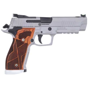 Sig Sauer P226 XFive Handgun 9mm Luger 10rd Magazines (3) 5" Barrel Silver with Brown Grips