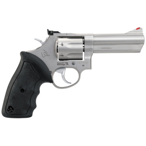 TAURUS 66 357MAG 4" AS 7-SHOT - MATTE STAINLESS STEEL RUBBER