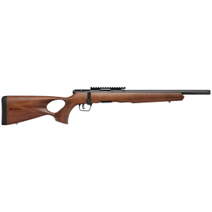 SAVAGE ARMS B17 17 HMR BLK/WOOD 18" THD