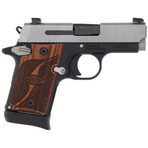 SIG P938 9MM 3" SAO XRAY-3 - 6/7RD TWO-TONE/WALNUT