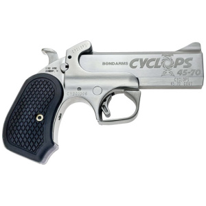 Bond Arms Cyclops .45-70 Gov't Single Shot 4.25" Barrel Stainless Steel with Black Grips