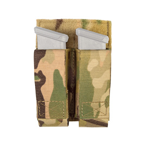 GREY GHOST GEAR DOUBLE PISTOL MAG POUCH MULTICAM