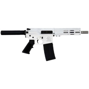 GLFA AR15 PISTOL 223 WYLDE 7.5" STAINLESS BBL WHITE