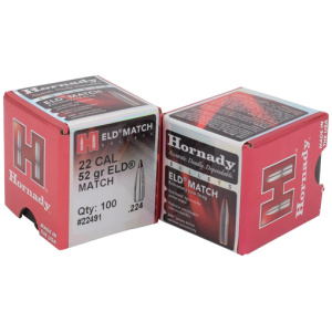 HORNADY ELD MATCH 22CAL 52GR (.224)