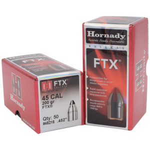 HORNADY FTX 45 CAL 200GR (.452)