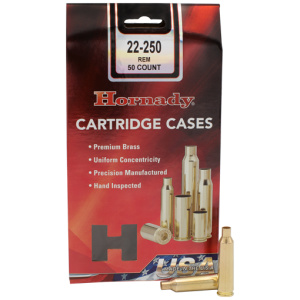 HORNADY UNPRIMED CASES 22-250 REM 50PK