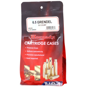 HORNADY 6.5 GRENDEL UNPRIMED CASES 50PK