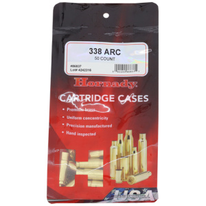 HORNADY UNPRIMED CASES 338 ARC 50 PACK