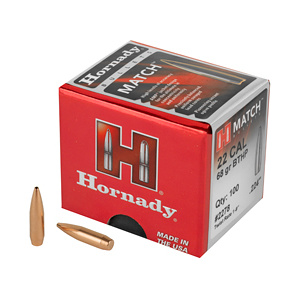 HORNADY MATCH 22 CAL 68GR BTHP (.224)