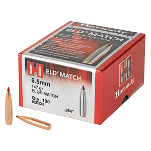 HORNADY BULLETS ELD MATCH 6.5MM 147GR (.264)
