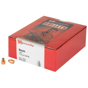 HORNADY HAP 9MM 115GR BULLETS (.355)