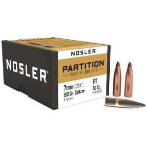 NOSLER PARTITION 7MM 150GR BULLETS (.284)