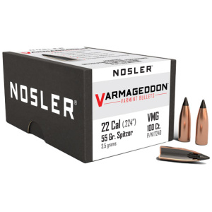NOSLER VARMAGEDDON 22 CAL 55GR BULLETS (.224)