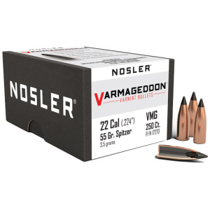 NOSLER VARMEGEDDON BULLETS 22 CAL 55GR (.224)