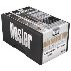 NOSLER BALLISTIC TIP BULLETS 6.5MM 100GR (.264)