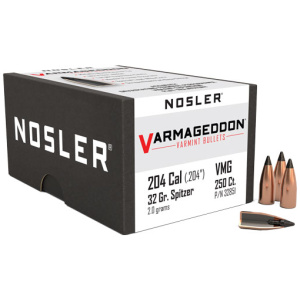 NOSLER BULLETS 20 CAL 32GR VARMAGEDDON TIPPED 250CT (.204)