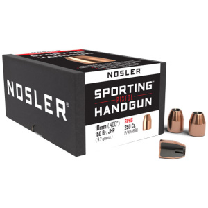 NOSLER SPORTING HANDGUN 10MM 150GR JHP BULLETS (.400)