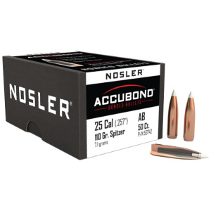 NOSLER BULLETS 25 CAL .257 110GR