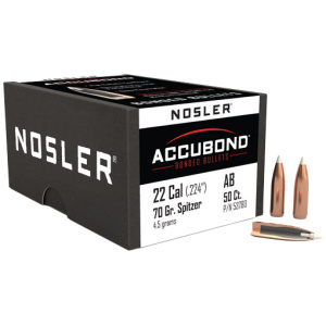 NOSLER ACCUBOND BULLETS 22 CAL (.224) 50CT