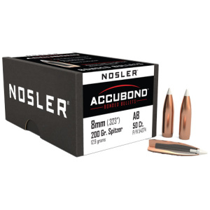 NOSLER ACCUBOND BULLETS 8MM 200GR SBT (.323)