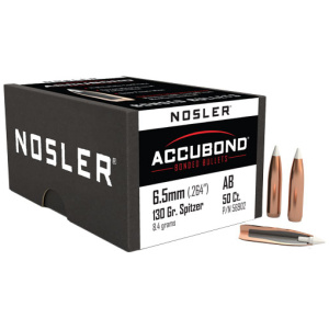 NOSLER BULLETS 6.5MM 130GR SBT (.264)