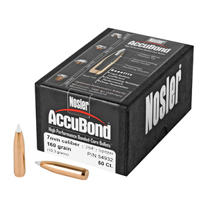 NOSLER 7MM 160GR ACCUBOND SBT 50CT
