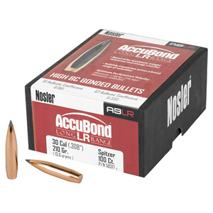 NOSLER ACCUBOND LONG RANGE 30 CAL 210GR SP 100CT