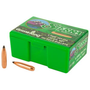 SIERRA GAMEKING 6.5MM 140GR SPBT BULLETS (.264)