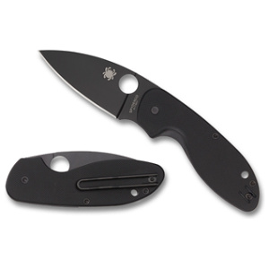 SPYDERCO EFFICIENT G-10 BLACK PLAINE