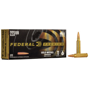 FEDERAL GOLD MEDAL 223 REM 73GR BTHP 20RD