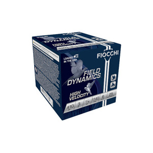 FIOCCHI HIGH VELOCITY 410 3" - 11/16OZ #6 25RD 10BX/CS