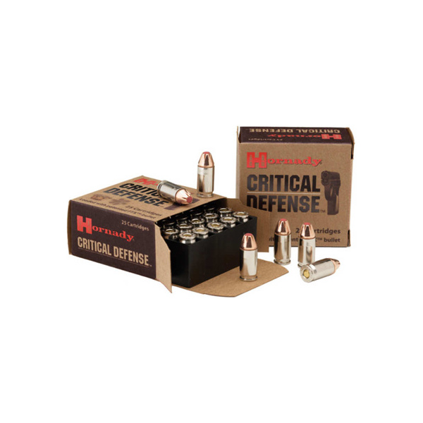 HORNADY CRITICAL DEFENSE 380 ACP 90GR FTX 25RD