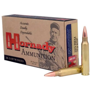 HORNADY 223 REM 75GR BTHP