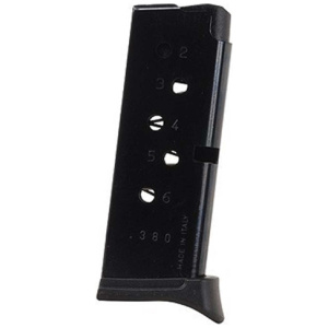 MAG RUGER LCP 380ACP 6RD BL W/EXT