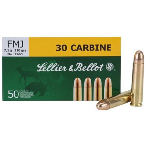 S&B 30 CARBINE 110GR FMJ 50RD