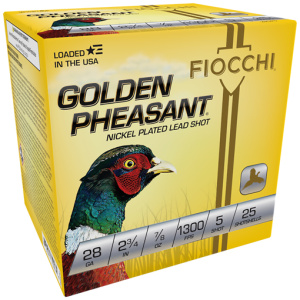 FIOCCHI GOLDEN PHEASANT 28GA - 2.75" 7/8OZ #5 25RD 10BX/CS