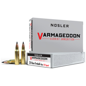 NOSLER VARMAGEDDON 221 REM - FIREBALL 40GR FBT 20RD 10BX/CS