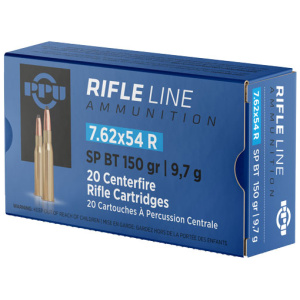 PPU 7.62X54R 150GR JSP - 20RD 10BX/CS