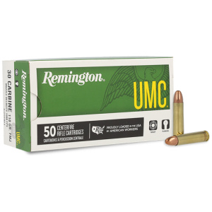 REMINGTON UMC 30 CARBINE 110GR - FMJ 50RD 10BX/CS