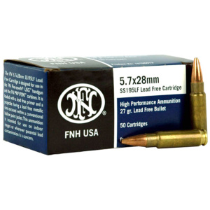 FN 5.7X28 27GR LEAD FREE JHP - SS195LF 50RD 40BX/CS