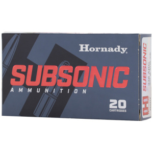 HORNADY SUBSONIC 338 ARC - 307GR SUB-X 20RD 10BX/CS