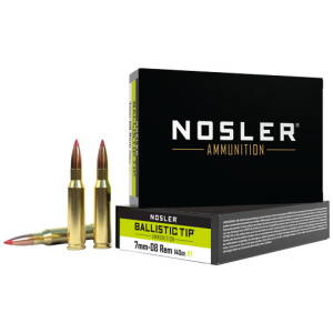 NOSLER BT 7MM-08 REM 140GR - BALLISTIC TIP 20RD 10BX/CS