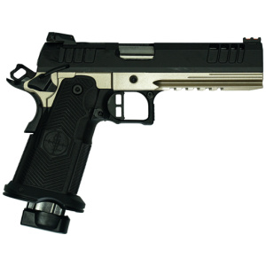 GLFA 1911DS SYNERGY 9MM 5" 20 - SHOT BLK SLIDE PLATINUM FRAME